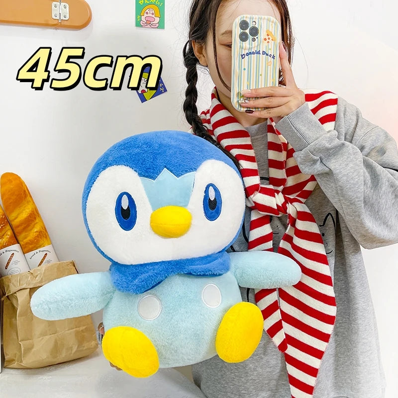Big Size Kawaii Piplup Plush Toy Pokemon Penguin Stuffed Anime Doll Very Soft Cuddly Plushie Birthday Gifts For Fans