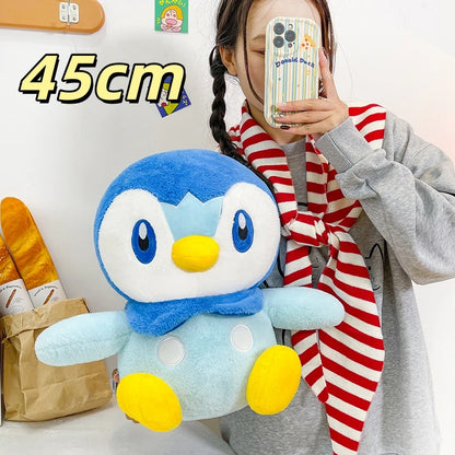 Big Size Kawaii Piplup Plush Toy Pokemon Penguin Stuffed Anime Doll Very Soft Cuddly Plushie Birthday Gifts For Fans
