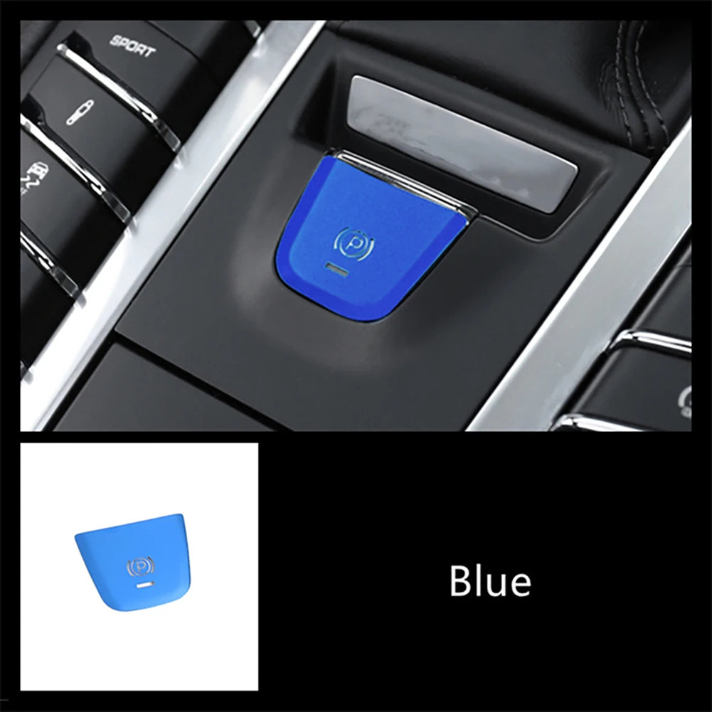 P Button Handbrake Parking Decoration Cover Trim For Porsche Macan 2014-2018 Cover Stickers Trim Car Styling Interior Accessorie