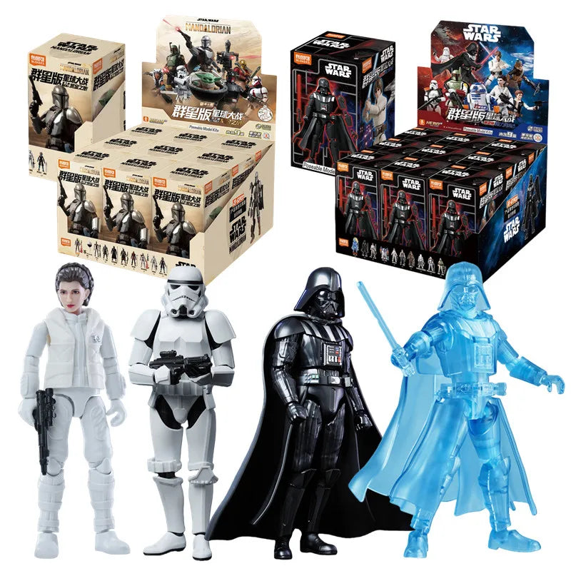 BLOKEES Star Wars splicing model hidden edition Darth Vader Mandalorian Grogu Stormtrooper Action Figures model Collectble Toys