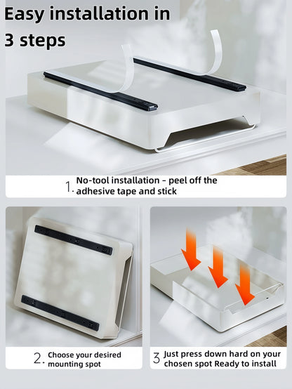 GENGSHENG Kitchen Storage Rack with Sliding Rails，Pull Out Kitchen Drawer Storage Tray，Cabinets Organizer，SpiceBox Storage Shelf