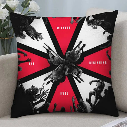Horro R-Resident E-Evil Pillow Case Short plush Double-sided Print Square Throw Pillow Covers Sofa Home Cushion Decor
