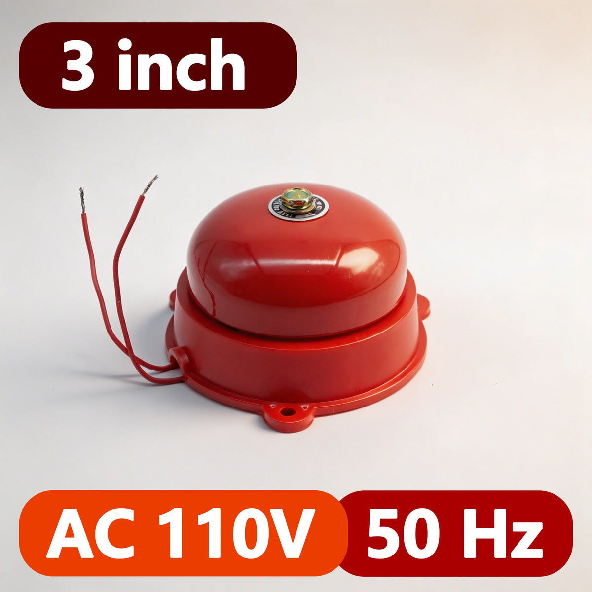 2/3/4/6 Inch Internal Strike Electric Bell AC110/220V DC12/24V High Decibel Loud Sound Alarm Doorbell School Factory Household