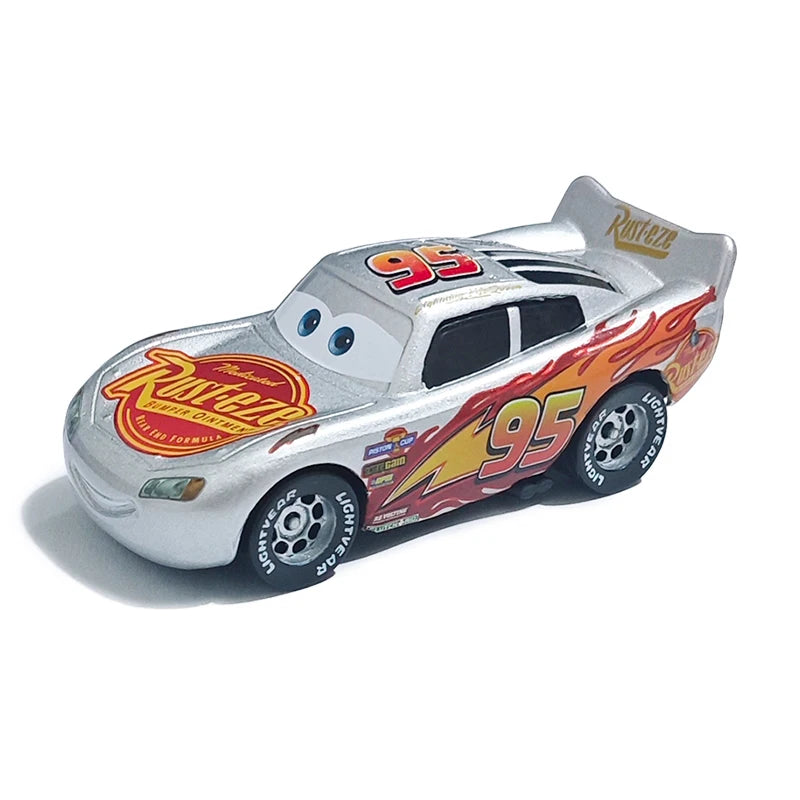 Pixar Cars Lightning McQueen Hudson Hornet Piston Cup Racer Version Metal Die Casting Model Car Racing Toys Birthday Gifts
