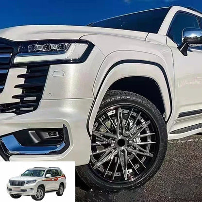 For Toyota Land Cruiser 300 2022 2023 2024 2025 Lc300 Wheel Eyebrow Wheel Flare Exterior Decoration Upgrade Accessories Body Kit
