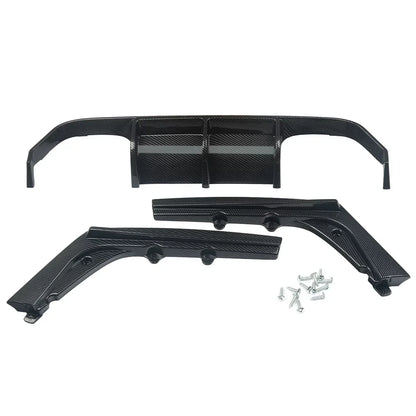 For BMW F80 M3 F82 F83 M4 2015-2020 Car Rear Diffuser Bumper Corner Spoiler Splitter Rear Lip Protector Guard Carbon Fiber Look