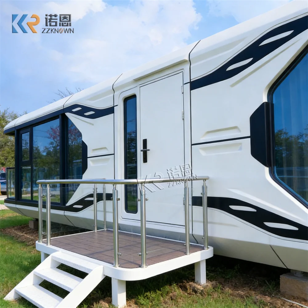 Futuristic Modular Space Capsule House Prefabricated Eco Capsule Home Portable Container House Comfortable Home For Camp