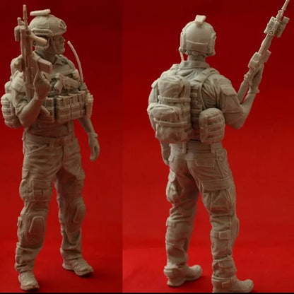 1/16 Scale Doll Resin Model Kit - Modern Special Forces US Army (Single Figure) - Unassembled and Unpainted - 148R