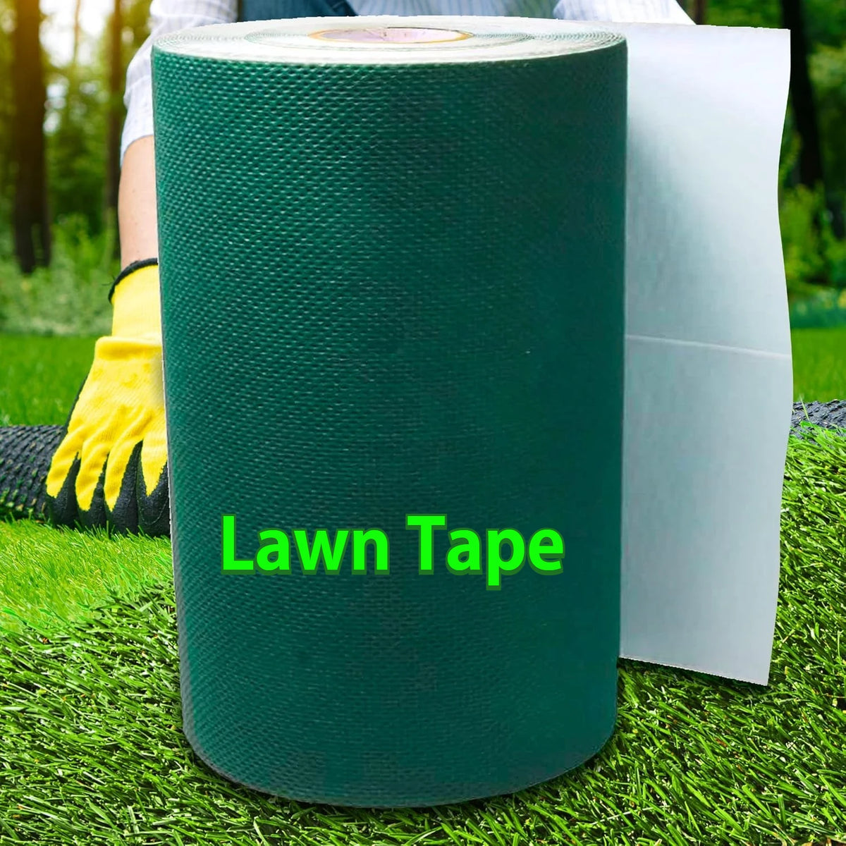 Artificial Grass Turf Seaming Tape Synthetic Self-Adhesive for Turf Grass, Lawn Grass Carpet Jointing, Turf Rug, Pet Grass