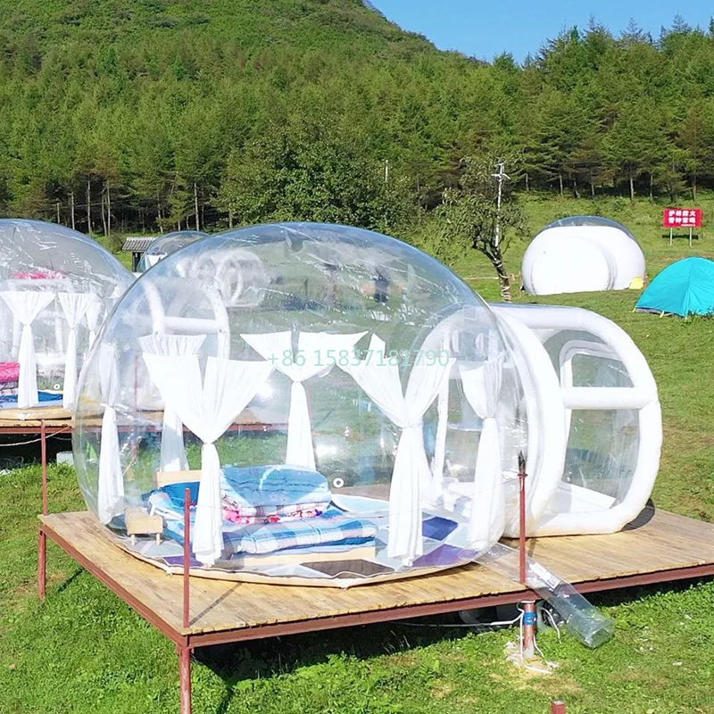 360 Degree Transparent Starry Sky Room Modern Bubble Room Modular House Prefabricated Homes Sustainable Futuristic Capsule House