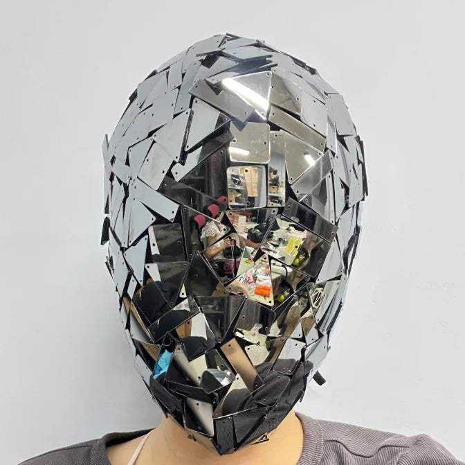 Nightclub Dance Mask Mirror Cover Woman Irregular