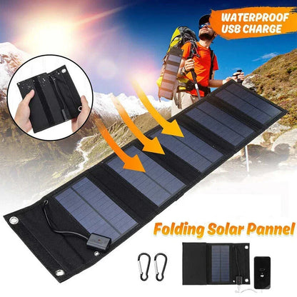 600W Foldable Solar Panel Emergency Solar Phone Charger 600W - Waterproof Foldable Panel with 5V USB for Blackouts & Outdoor
