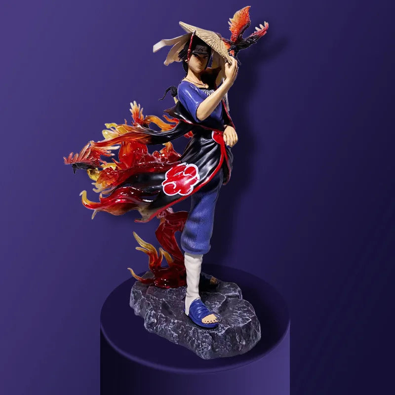 31cm Anime Figure Uchiha Sasuke Itachi Action Figure Figures PVC Statue Model Doll Collection Toy Gift Kids