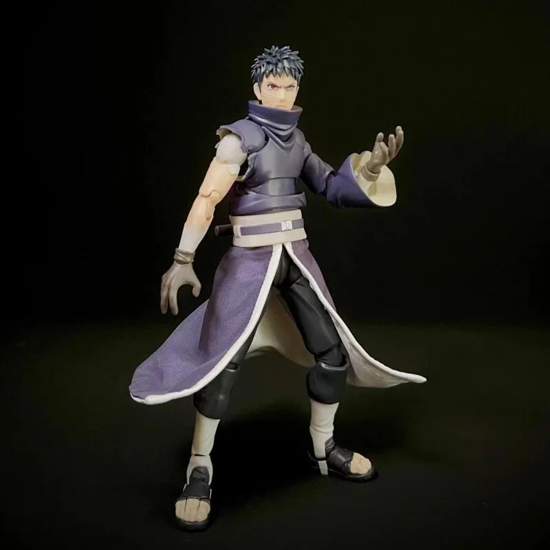 1/12 Scale Naruto Uchiha Obito Japanese Ninja Anime Male Clothes Hemline for SHF 6'' Action Figure Soldier Scene Props