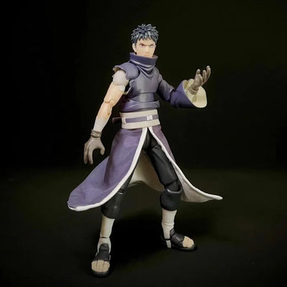 1/12 Scale Naruto Uchiha Obito Japanese Ninja Anime Male Clothes Hemline for SHF 6'' Action Figure Soldier Scene Props
