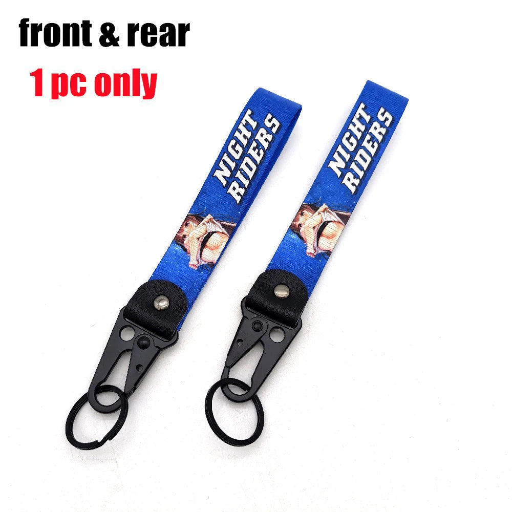 Newest Japanese JDM Modified Culture Seal Eagle Beak Clasp Wrist with Key Clasp Keychain Key Ring For Lonely Driver