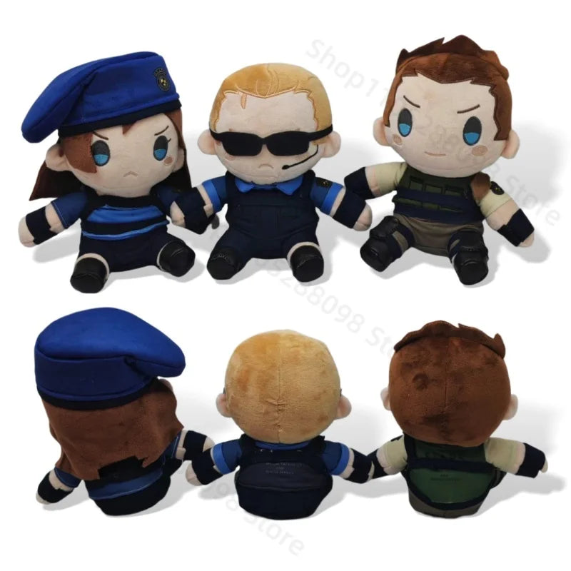 【In Stock】HOT Game Resident Evil Jill Valentine Plush STARS Captain Wesker Plush Anime Chris Leon Scott Kennedy Plush Fans Gift