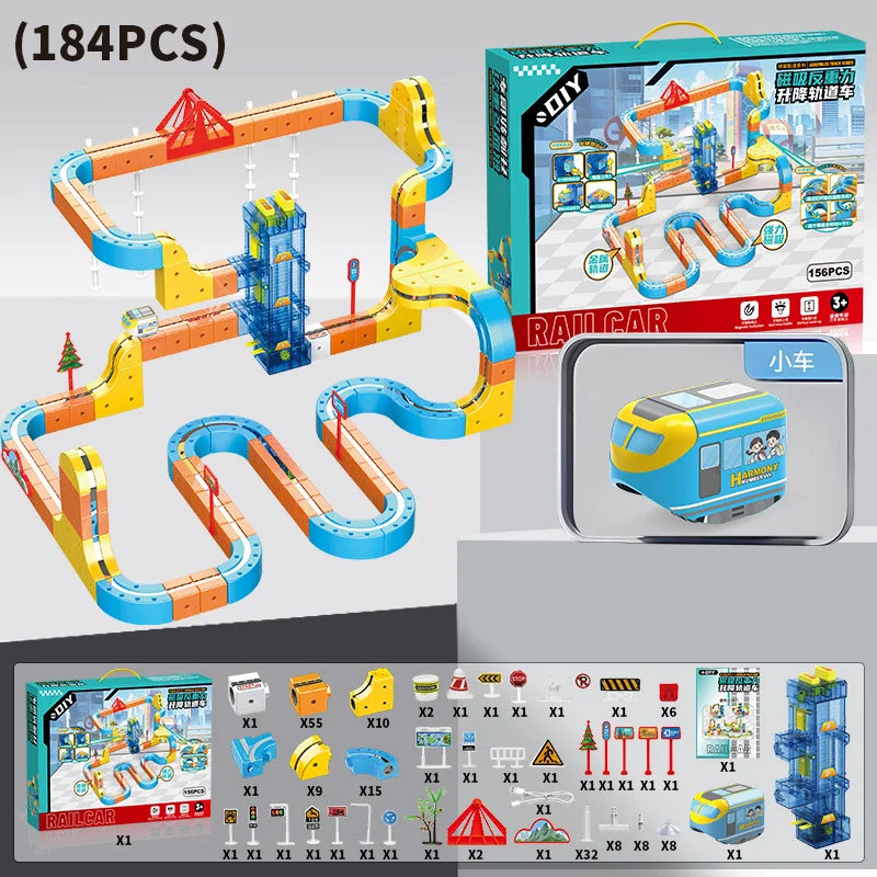 Magnetic Suspension Track Train Lifting Anti-gravity DIY Assembly Lift Railway Car 2026 New Educational Toys for Children Kids