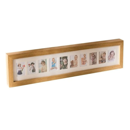 Wooden Baby Growth Photo Album Frame 2 Inch 6 /10 Holes Mini Picture Frames Creative Durable Memorial Photo Frame