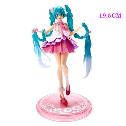 Anime Figure Wedding Dress Action Figures Kawaii Swimsuit Vocaloid PVC Collectible Model Toys Girl Gift