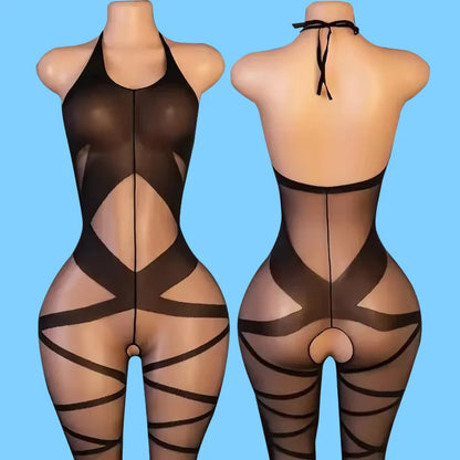 Open Crotch Bodystockings Lingerie Sexy Women Erotic Hot Black Bodysuit Underwear Porn Catsuit Crotchless Lenceria Sexual Mujer