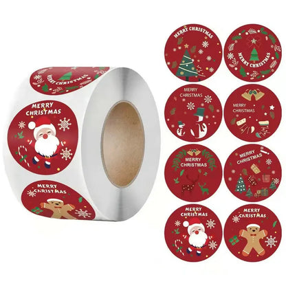 Christmas gift stickers decorative sealing sticker Merry Christmas Reward Self-adhesive labels  Day party