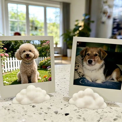 Cute Cloud-Shaped Photo Holders for Horizontal Display, Ideal for Small Photos, Cards & Notes, Perfect Desktop Decor for Home