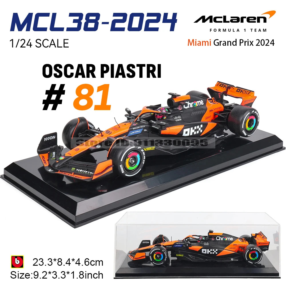 Bburago 1:24 2022~2025 Mercedes W15 44# Hamilton 63# Russell F1 series various styles Red Bull Ferrari McLaren Alloy car model