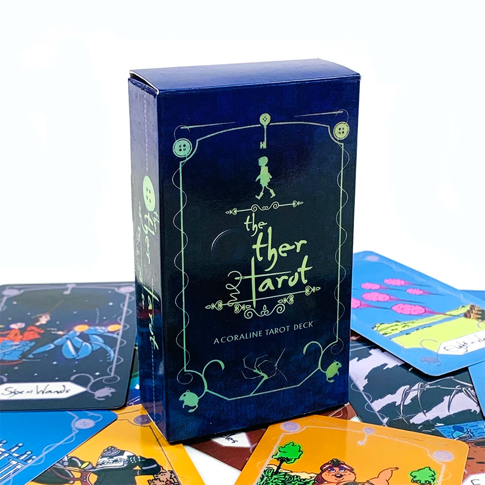 The OTHER Tarot Cards 78 Pcs Tarot Deck The Key That Opens The Door To The Coraline World, Great For Meditation & Party Games