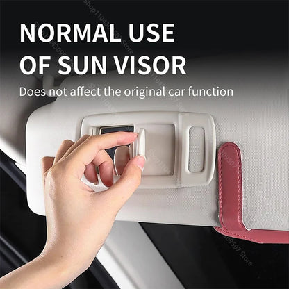 For Porsche Macan Cayenne Panamera Car Sunglasses Holder Car Glasses Clip Glasses Case Car Interior Accessories