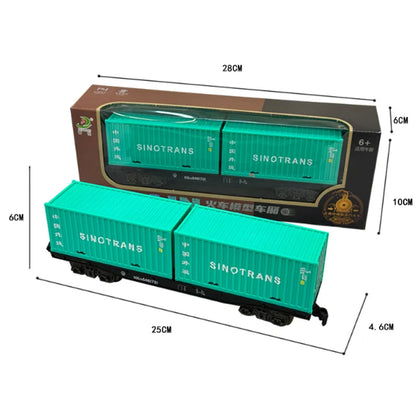 Simulation Train Remote Control Vintage Steam Train Track Accessories Spray Electric Train Carriages Locomotive Boys Toy