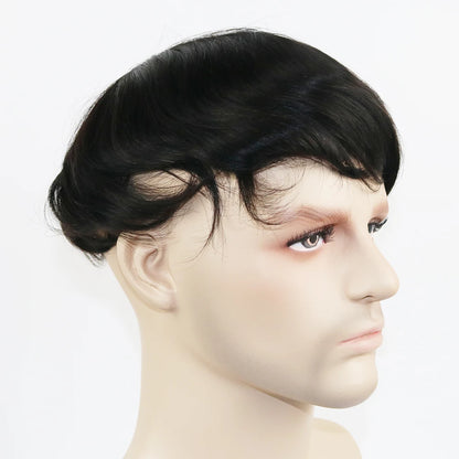 iLace Silk Base Men Toupee Swiss Lace Front 100% Human Hair Natural Hairline Male Capillary Prosthesis Wig Men Hair System