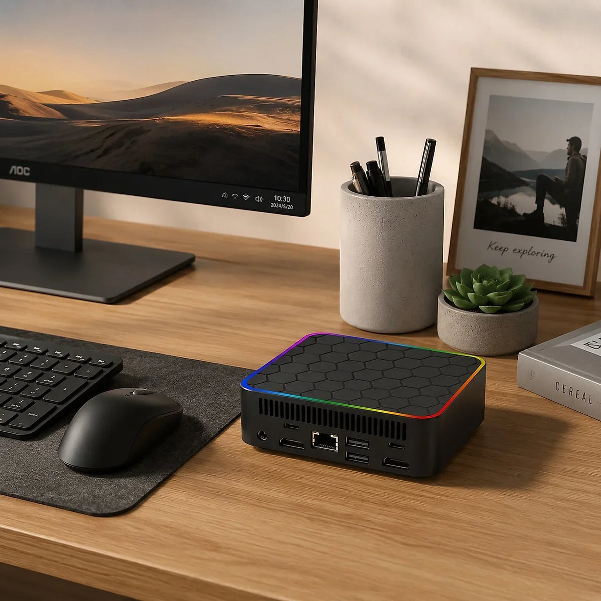 Intel Core I9 10980HK Windows 11 Pro Portable Pc Computer 32GB RAM 1/2TB SSD WIFI 6 BT5.2 4K 60Hz HD Mini Gaming Office Study Pc