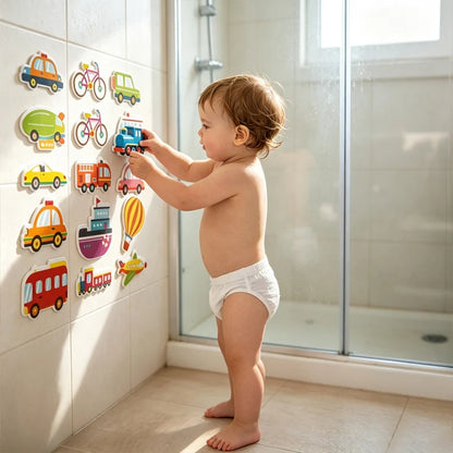 Baby Bathtub Bathroom Toys Ocea Animals Puzzle Toy EVA Education Learning Foam Fish Water Toys Bathing Game for 2 3 Years Kids