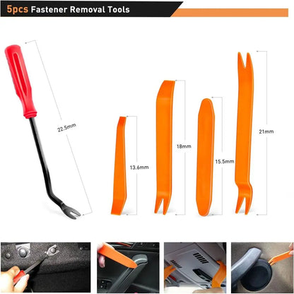 Auto Fastener Clips 680Pcs Car Body Push Retainer Pin Rivet Bumper Door Trim Panel Retainer Fastener Kit Auto Removal Tools