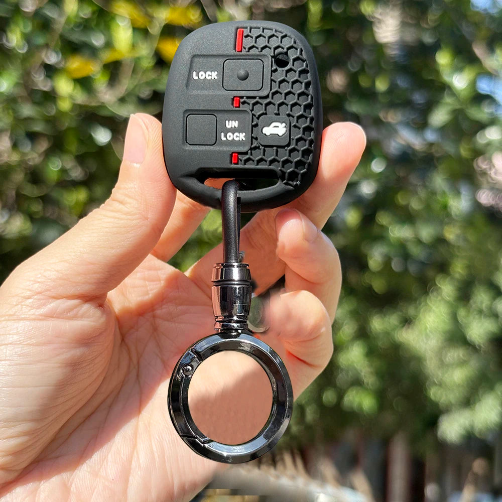 Keychain Fob Case For Toyota Avensis T25 Yaris Previa Camry 30 Corolla 9 Land Cruiser For Lexus RX300 Is200 Tlc100 Cover Caps