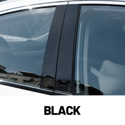 Glossy Black Carbon Fiber Window Door Deal B C Pillar Post Cover Sticker For Porsche Macan 95B 2014-2022 2015 2016 2017 2018