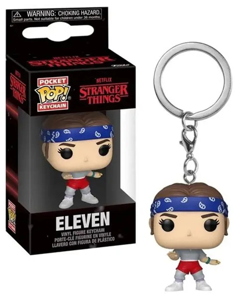Hot Funko Pop WILL BYERS MIKE WHEELER ELEVEN Demogorgon DUSTIN Barb Keychain Figure Collectible Model Dolls Christmas Gift Toys
