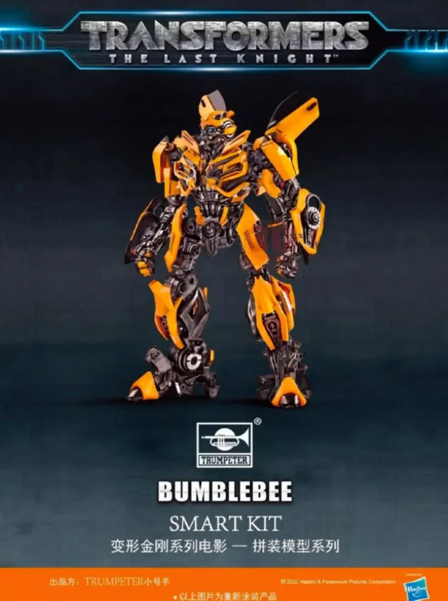 Trumpeter Transformer Bumblebee from The Last Knight Bumblebee Movie (3.5" Pre-Painted Snap) Model Kit (TSM-8105)