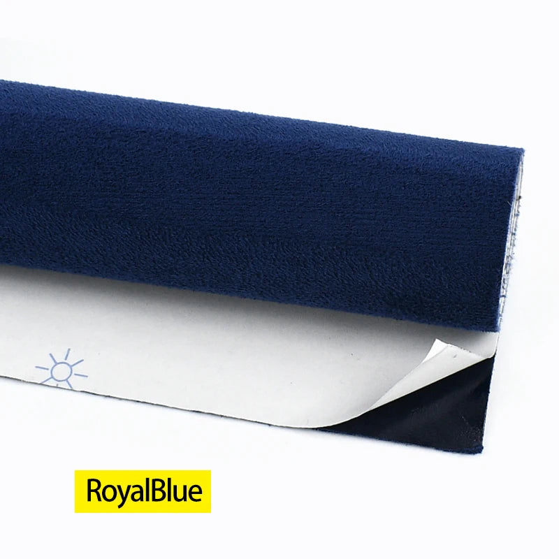 20-100cm Suede Leather Fabrics for Car Interior Modification Self-adhesive Splicing Cloth DIY Door Panel Workbench Wrap Sticker