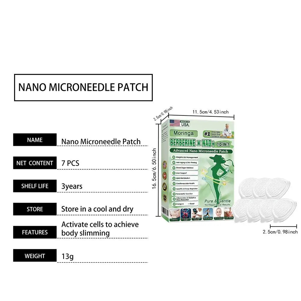 Moringa Slimming Micro-needle Patch Gentle Refreshing Breathable Skin-conforming Daily Portable Skin-friendly Body Shaping Care