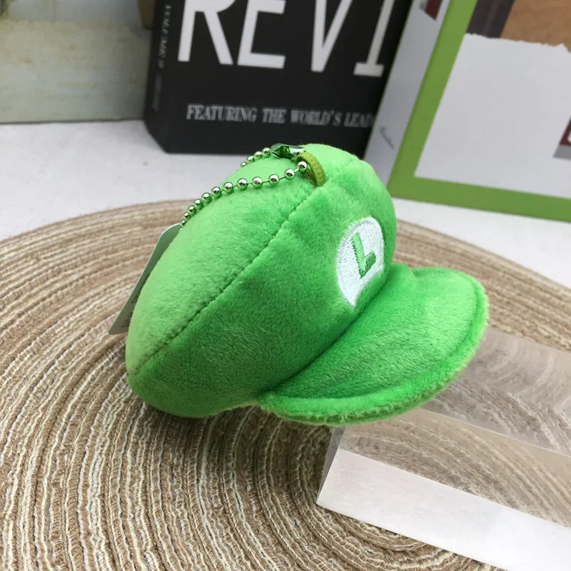 4inch=9cm Animation Red Green Keychain Super Bros Cap Keychain Game Peripheral Cute Turtle Doll Pendant Cosplay Accessories Gift