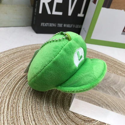 4inch=9cm Animation Red Green Keychain Super Bros Cap Keychain Game Peripheral Cute Turtle Doll Pendant Cosplay Accessories Gift