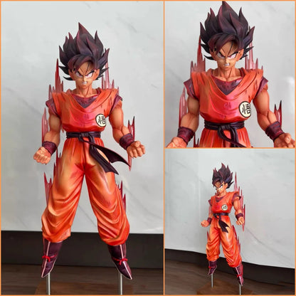 【New Product 】30cm Dragon Ball Goku Anime Figures Son Goku Figure Kaiouken Figurine PVC Statue Deskt Decor Collection Model Toys