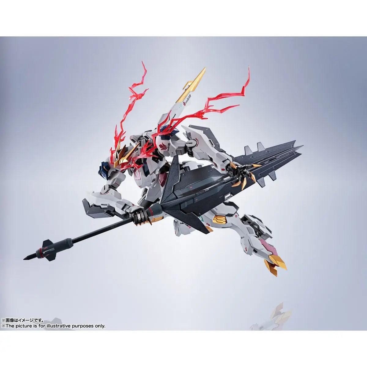 Bandai Genuine Metal Robot Spirits ASW-G-08 Barbatos Lupus Rex Anime Gundam Action Figure High Poseability Collection Model Toys