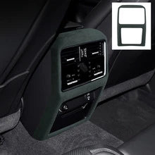 Top Suede Car Interior Rear Seat Air Condition AC Vent Outlet Cover Trim For Porsche Cayenne 2019 2020 2021 2022 2023 2024 2025