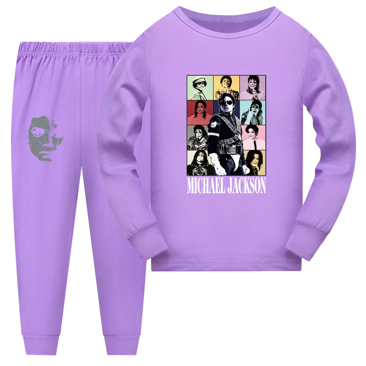 International celebrity children's short sleeved shorts and long sleeved Boy Girl Michael Jackson pajamas set