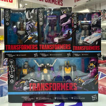 Hasbro Original Transformers SS86-27 Skywarp 26 Shockwave 15 Prowl  Bombshell Shrapnel Kickback Collectible Model Ornaments