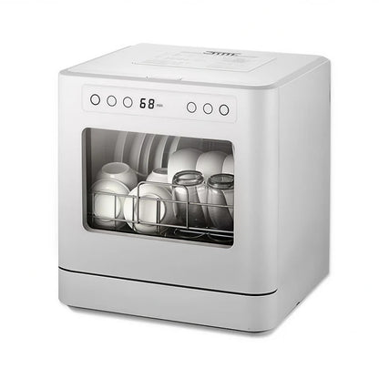 Automatic Energy-Efficient Household Dishwasher with Plastic Countertop Drawer Stylish Design