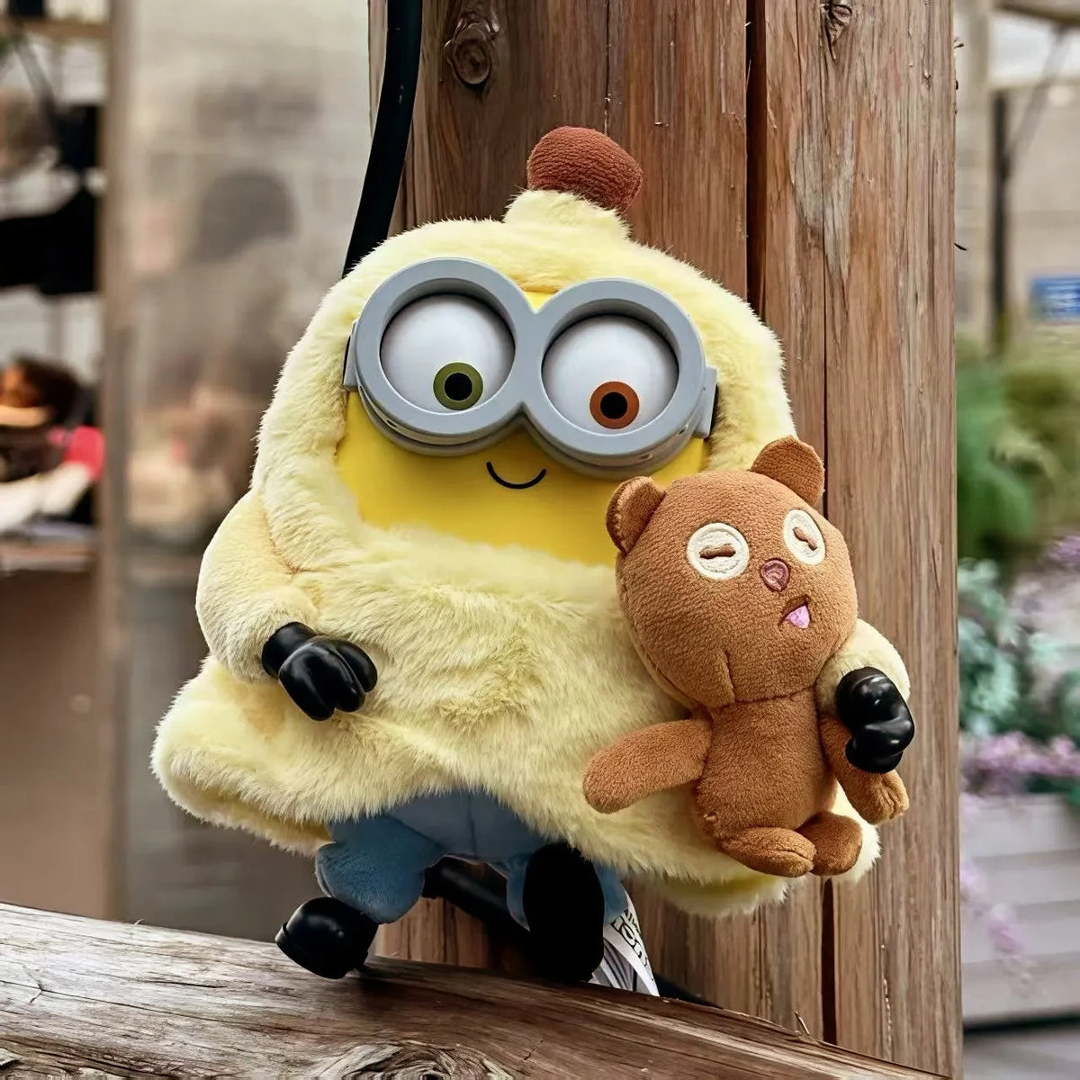 Minions Bob & Tim Better Together Series Keychains Cartoon Dolls Kawaii Plush Pendant Backpack Charms Collect Toys Fans Gift